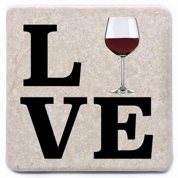 Tumbled Marble w/Cork Backing Coaster