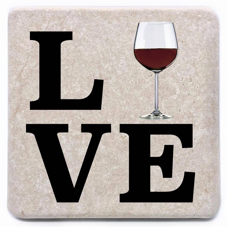 Tumbled Marble w/Cork Backing Coaster