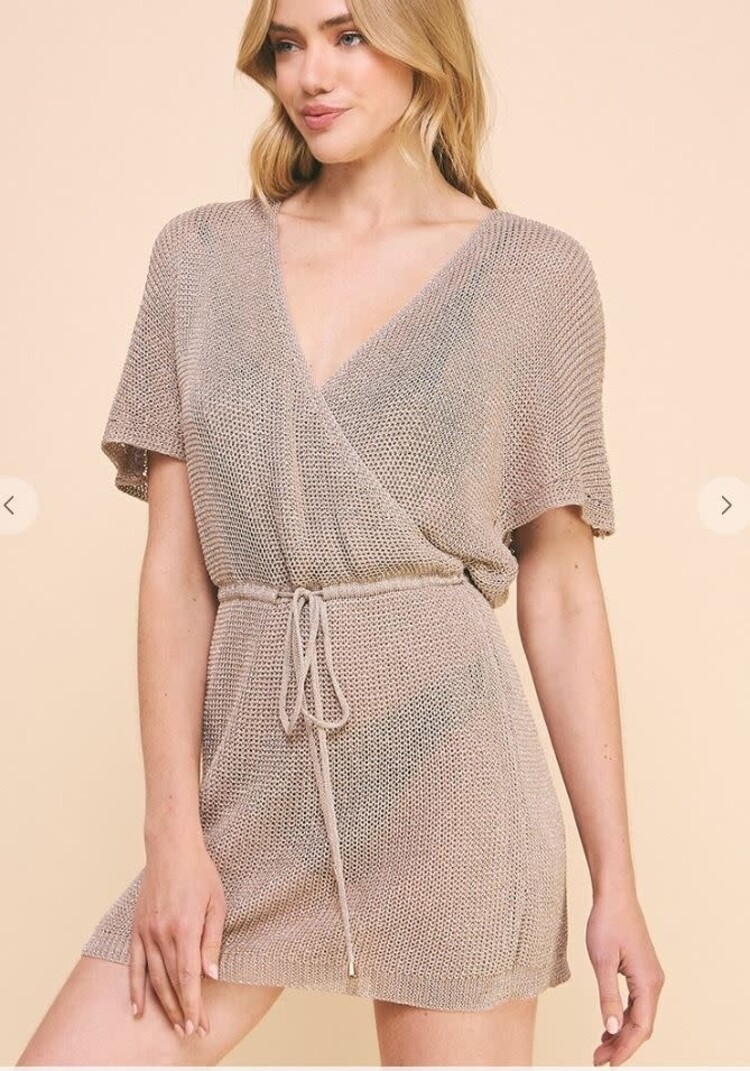 Glitter Knit Dress/Cover-up