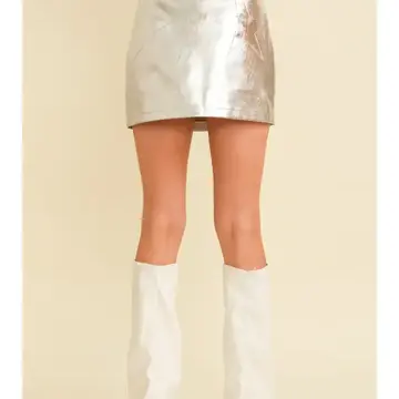 Star Print Glam Mini Skirt