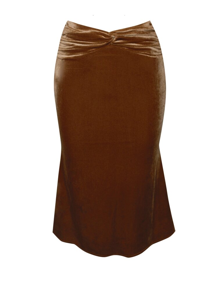 Velvet Flare Skirt