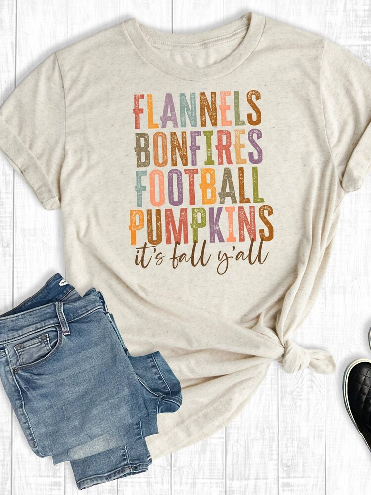 Flannels Bonfires Football Graphic Tee