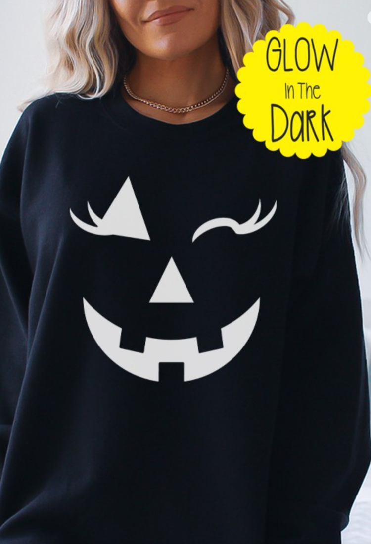 Unisex Glow in the Dark Wink Sweatshirt