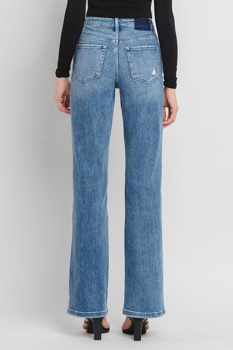 90's Vintage Super High Rise Flare Jeans