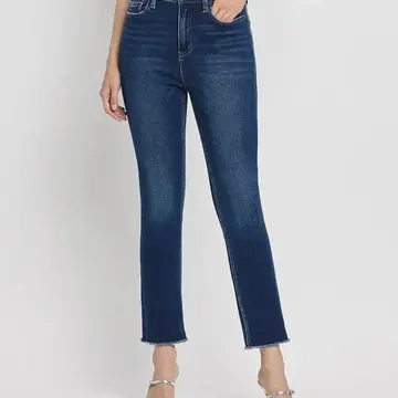 Super High Rise Stretch Slim Straight Jeans