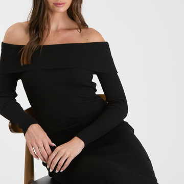 Off Shoulder Midi Dress