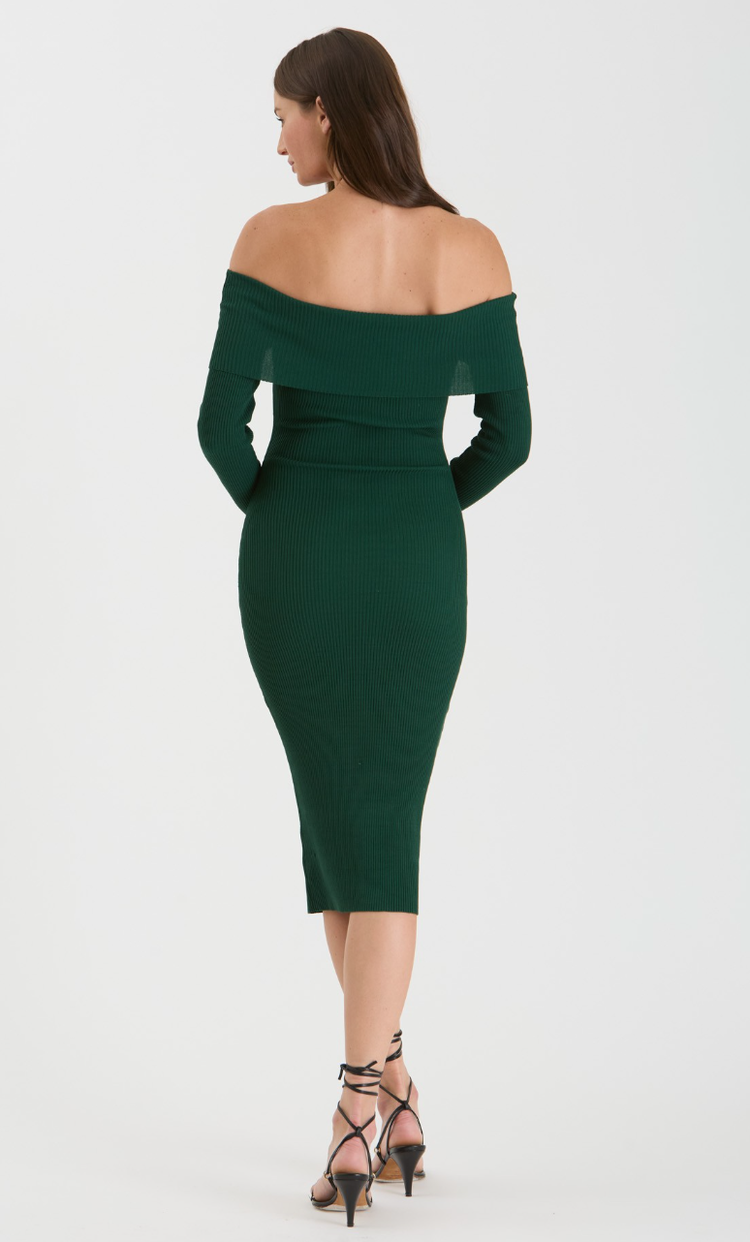 Off Shoulder Midi Dress