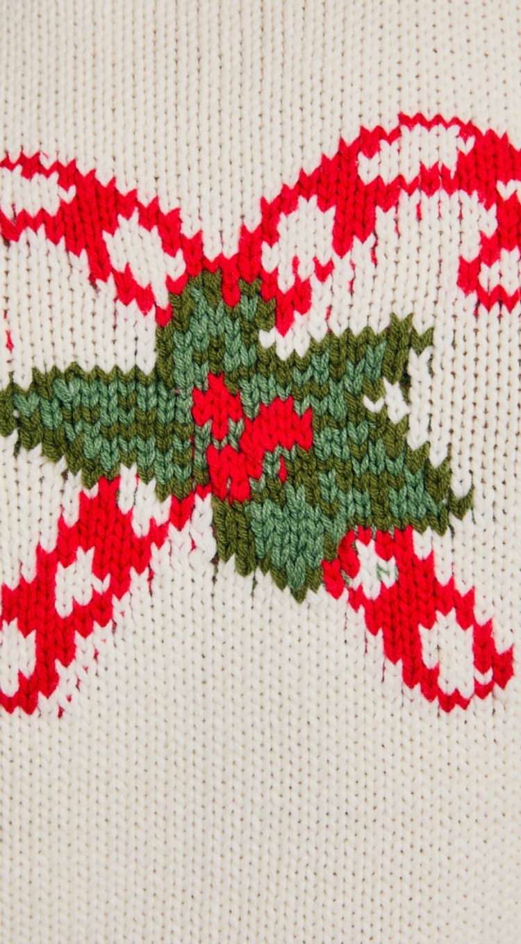 Candy Cane Sleeveless Turtle Neck