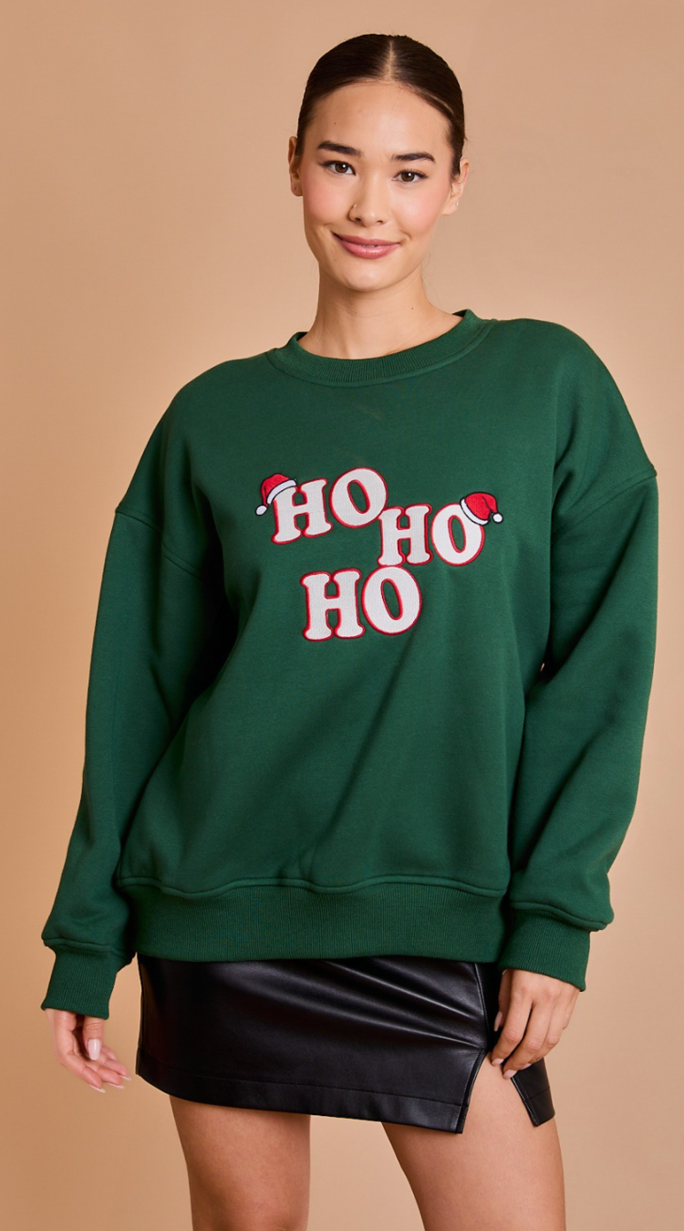 HoHoHo Fleece Sweatshirt