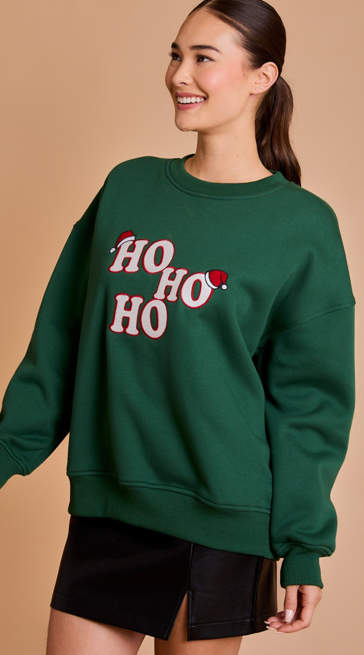 HoHoHo Fleece Sweatshirt