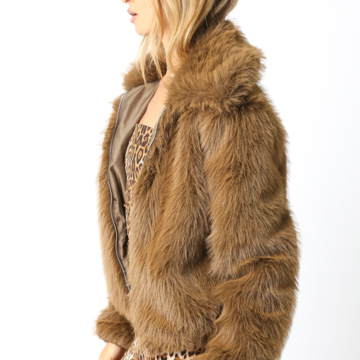 Faux Fur Jacket w/Lining