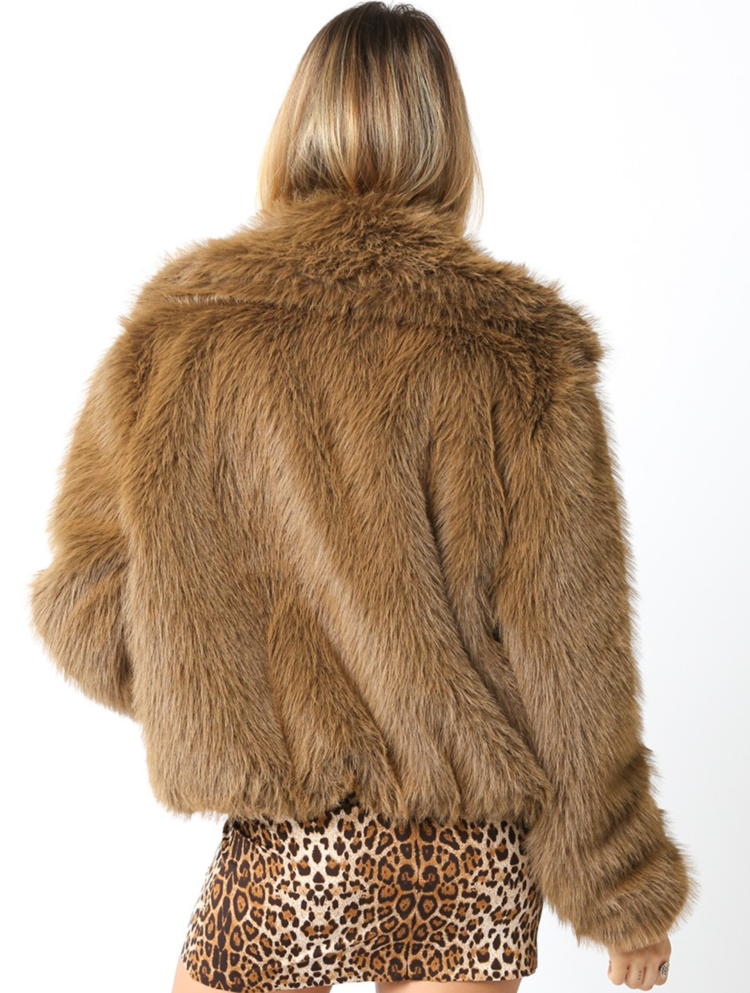 Faux Fur Jacket w/Lining