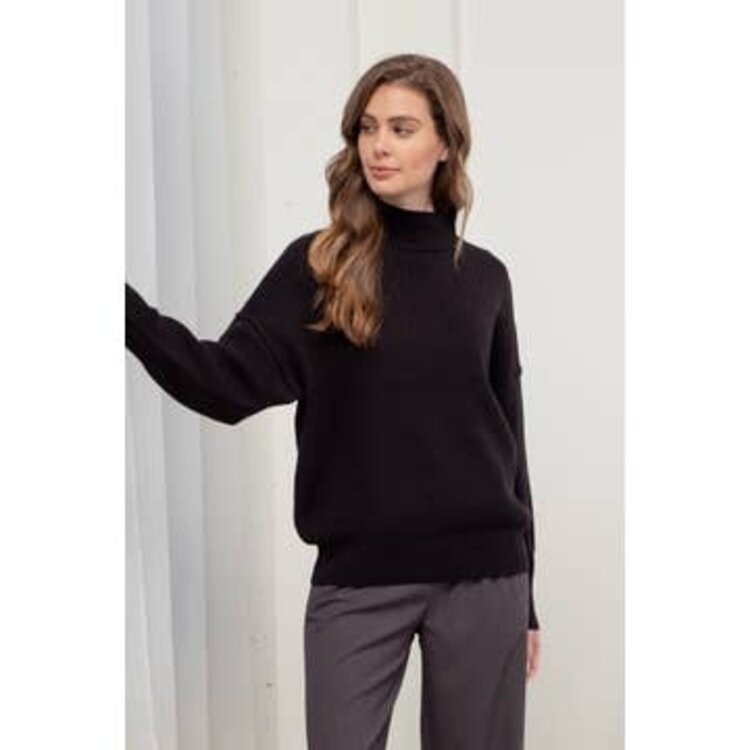 Thick Ribbed Crew Neck Sweater