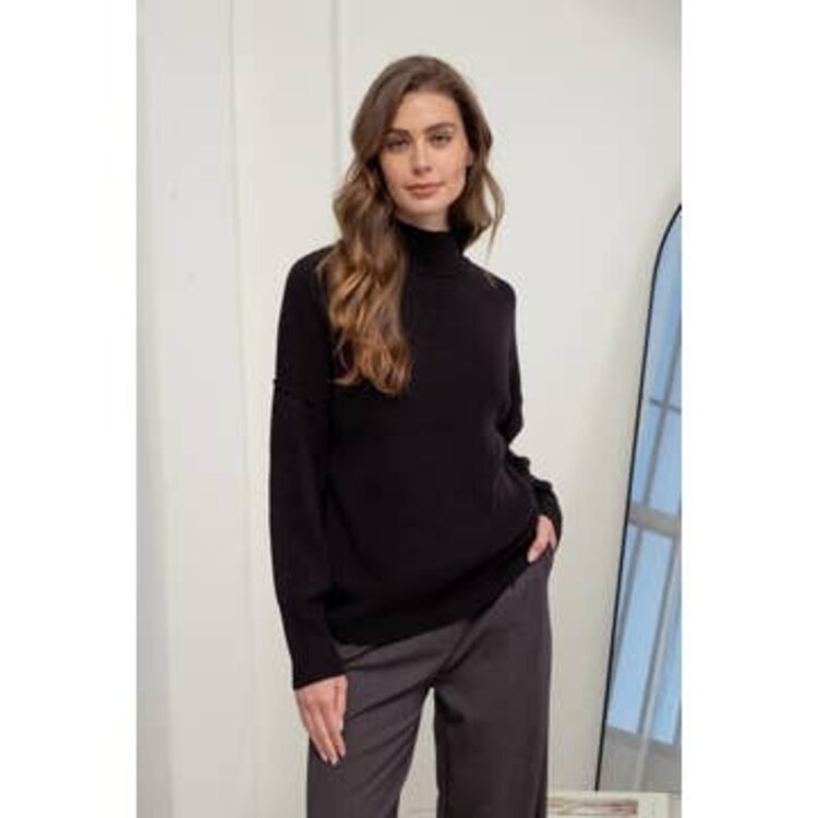 Thick Ribbed Crew Neck Sweater