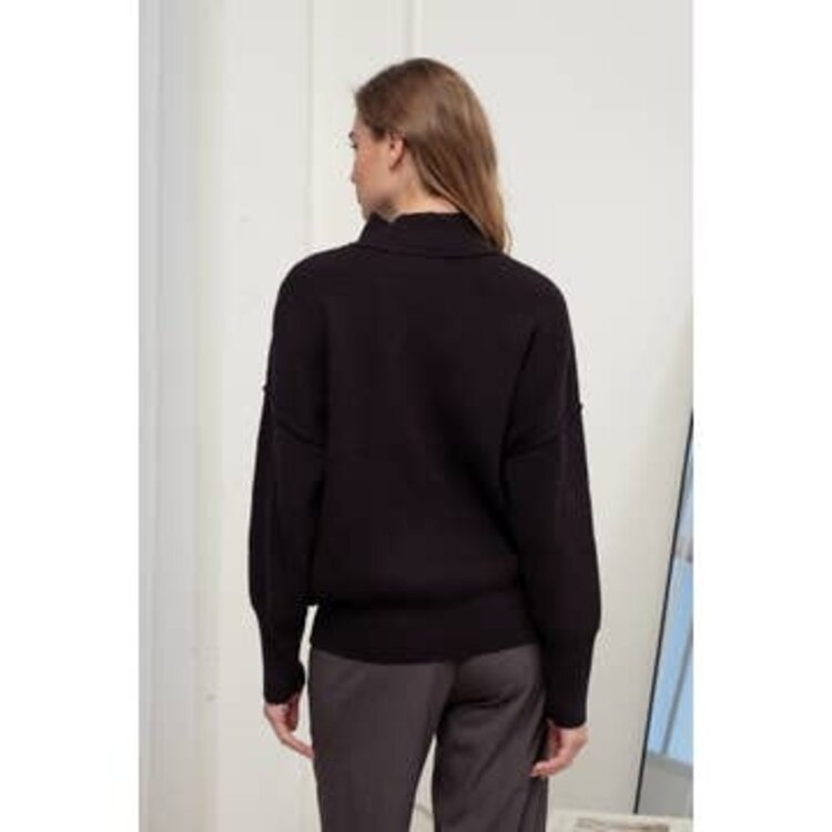 Thick Ribbed Crew Neck Sweater