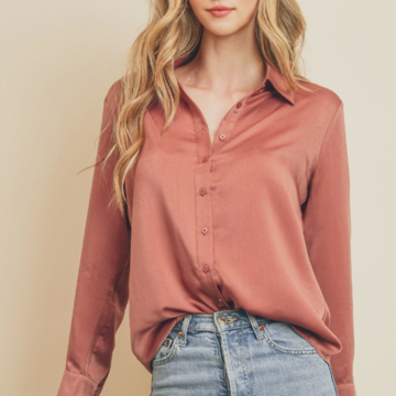 Dull Satin Slim Shirt