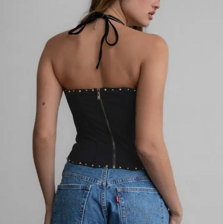 Embroidered Western Corset Top