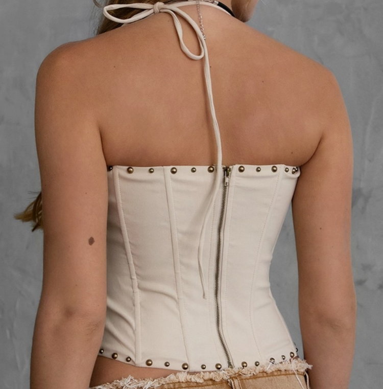 Embroidered Western Corset Top