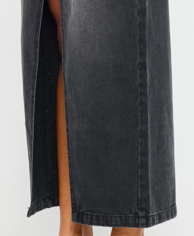 90's Denim Maxi Skirt