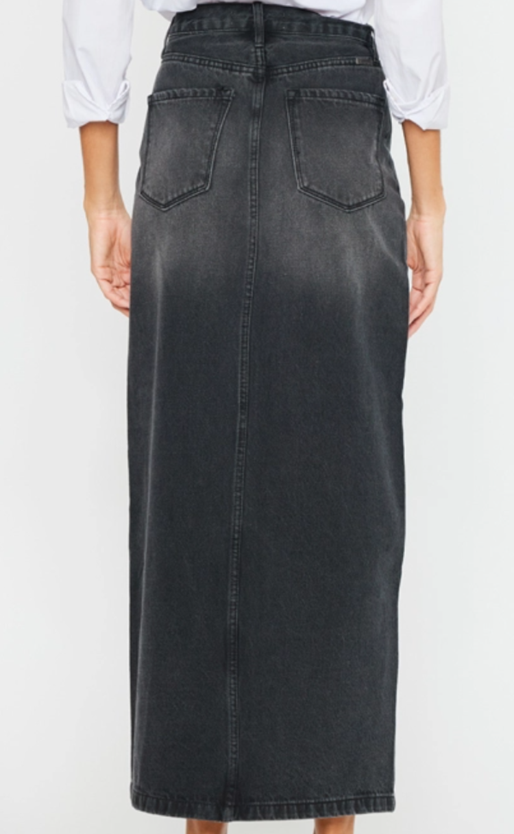 90's Denim Maxi Skirt