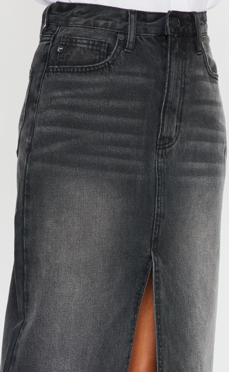 90's Denim Maxi Skirt