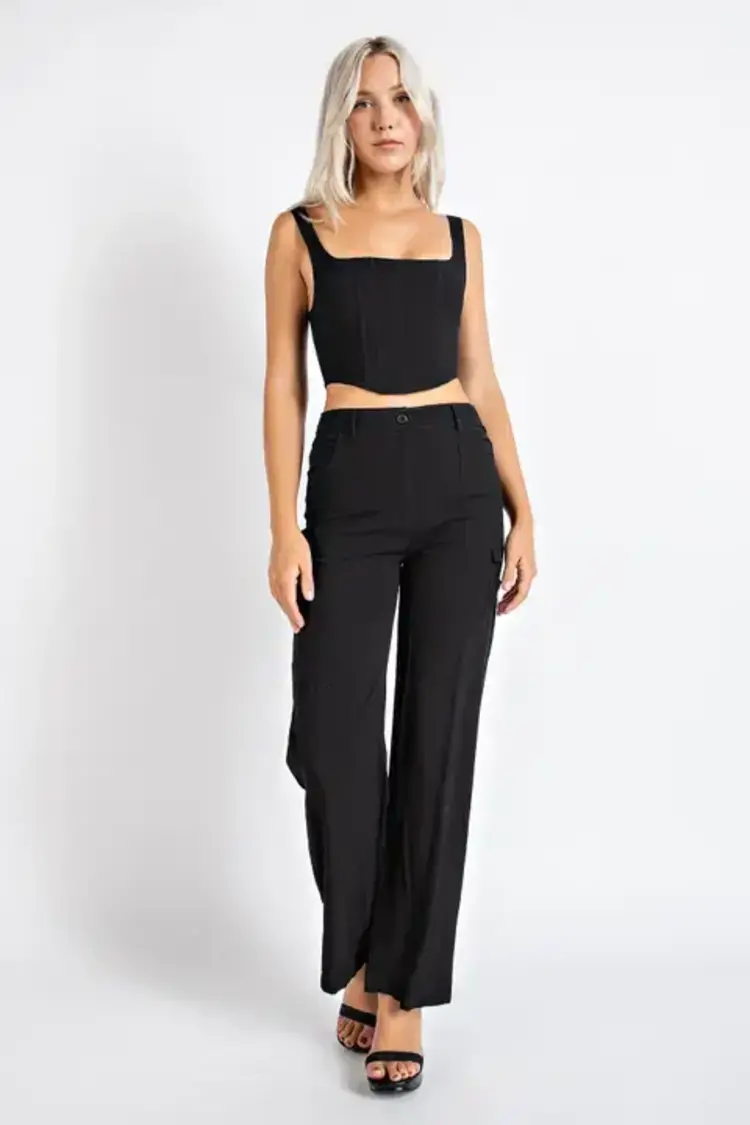 Linen Inspired Corset Top