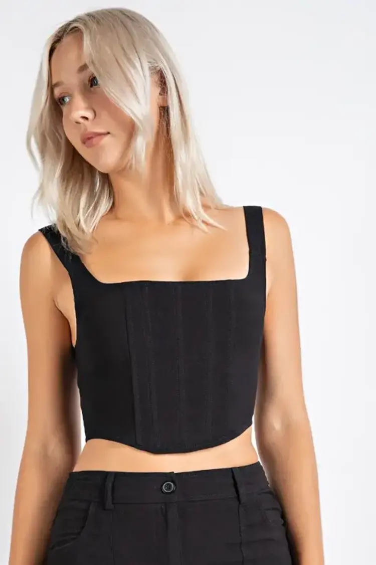 Linen Inspired Corset Top