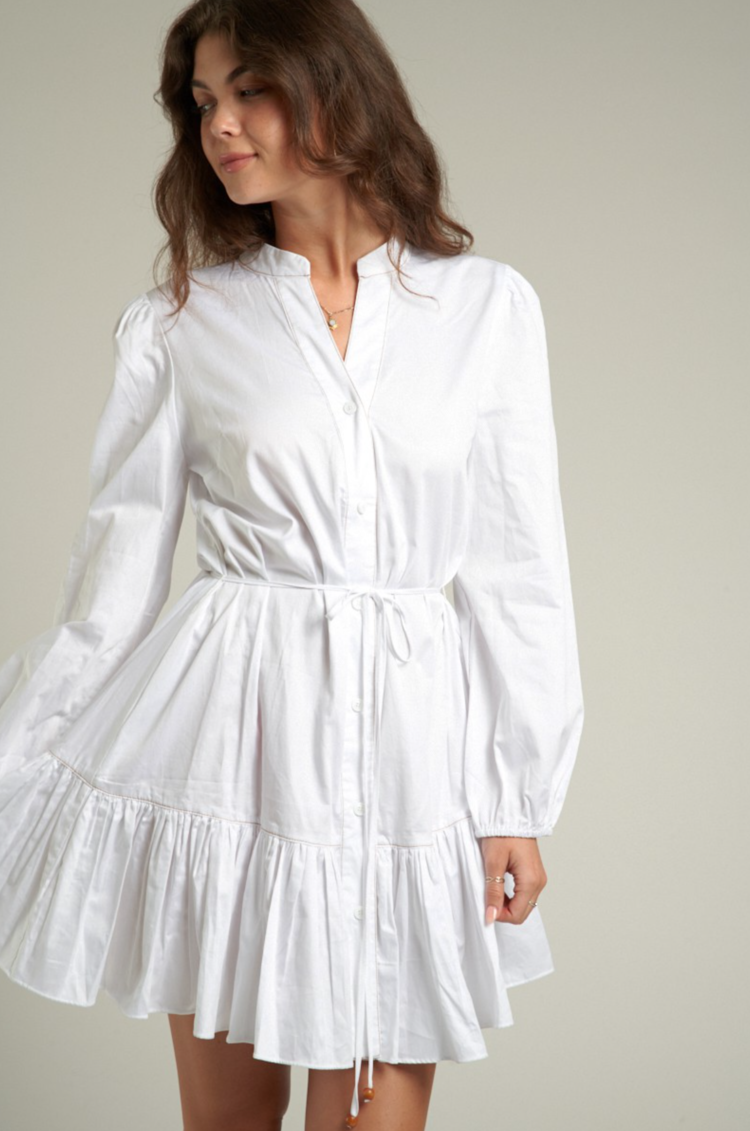 Long Sleeve Button Down Shirt Dress