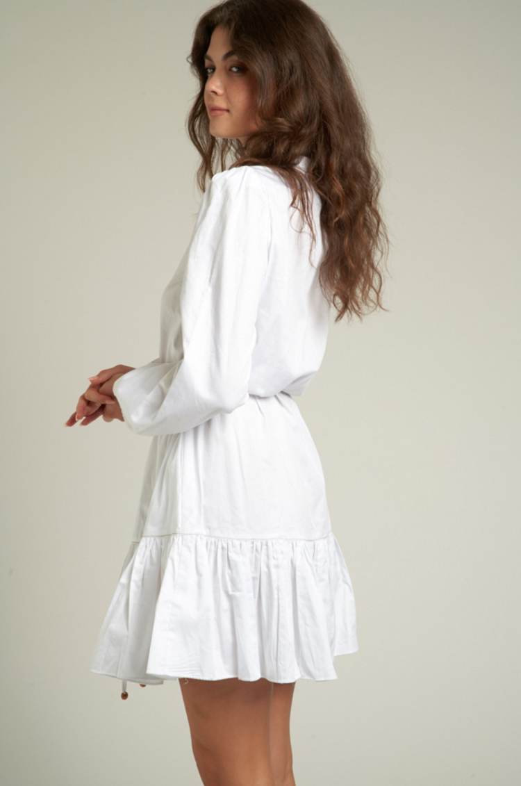 Long Sleeve Button Down Shirt Dress