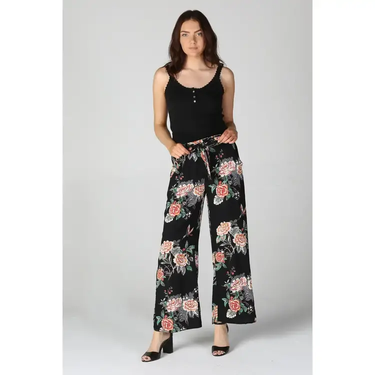 Floral Wide Leg Pants