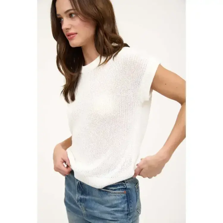 Sheer Batwing Sweater Top