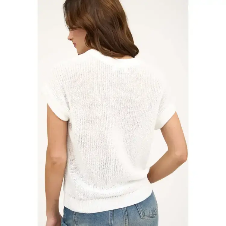 Sheer Batwing Sweater Top