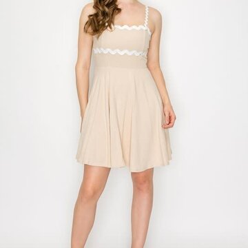 Flowy Pleated Mini Dress