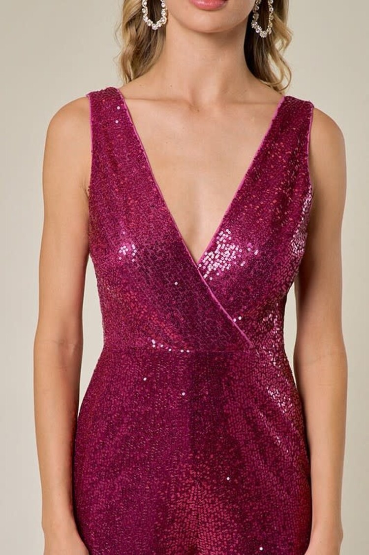 Maniju Sleeveless Sequin Jumpsuit