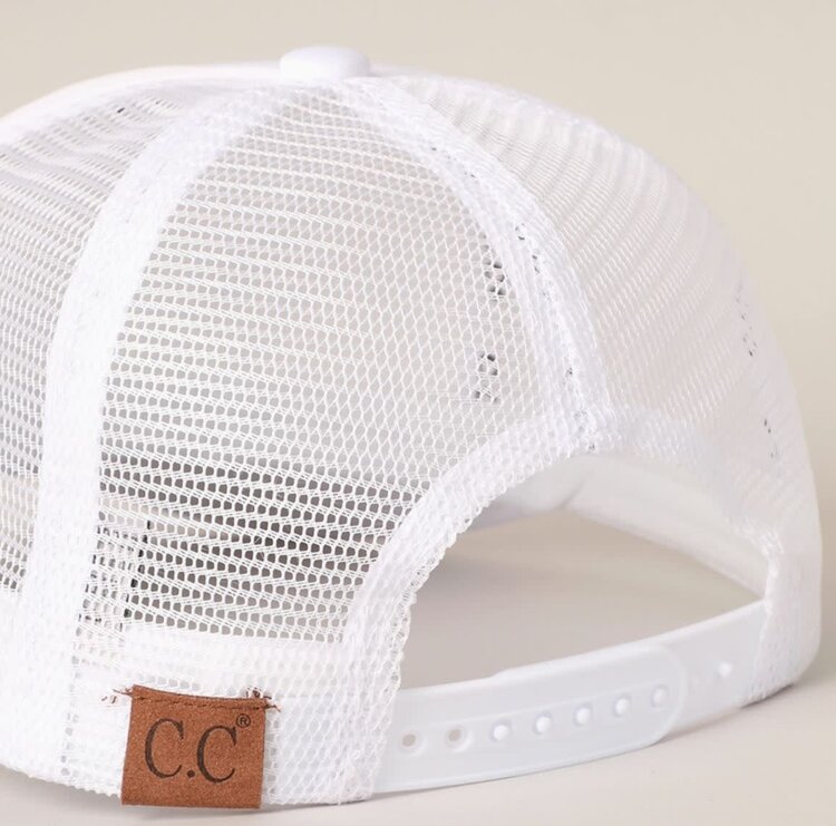 Bride Rhinestone Trucker Cap