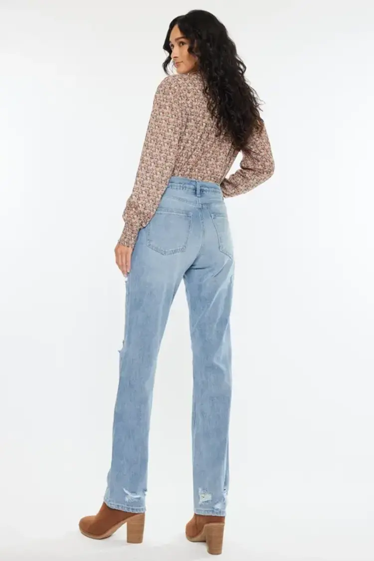 High Rise 90's Boyfriend Denim Pants