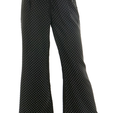 Rhinestone Detail Flare Pant