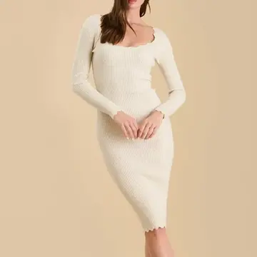 Ribbed Sweater Dress