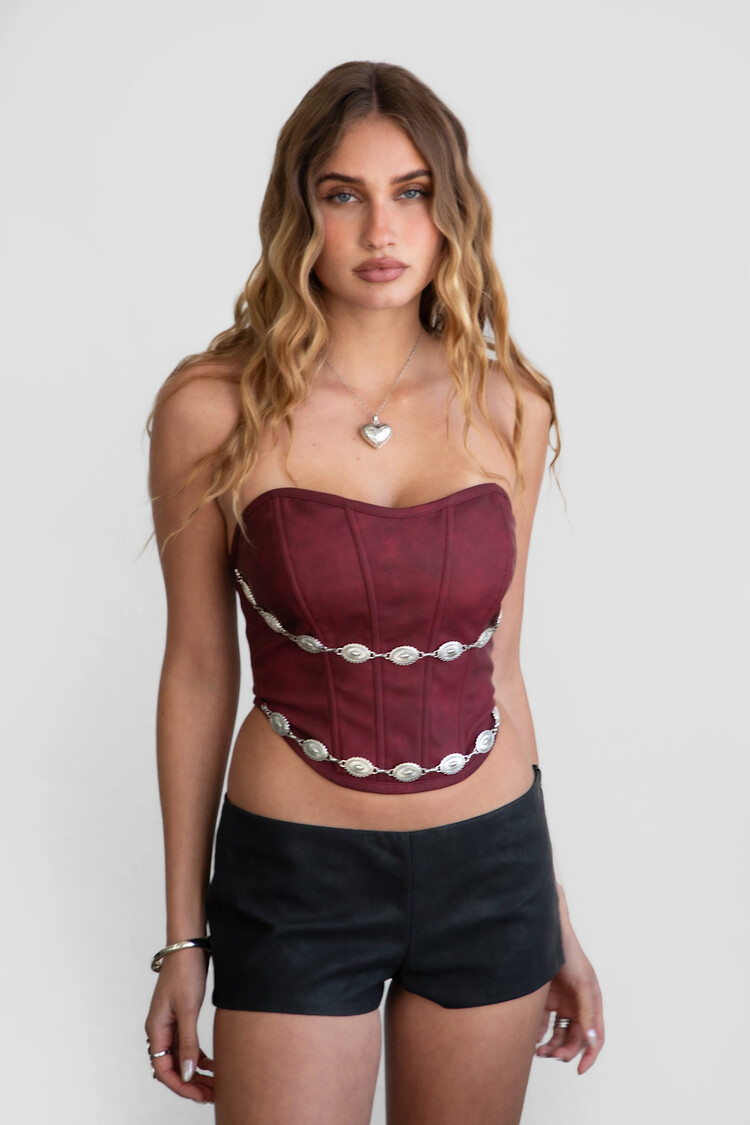 Faux Leather Micro Shorts