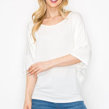 Viscose Jersey Half Slv Scoop Neck