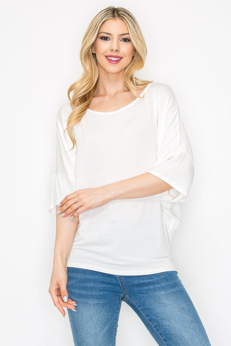 Viscose Jersey Half Slv Scoop Neck