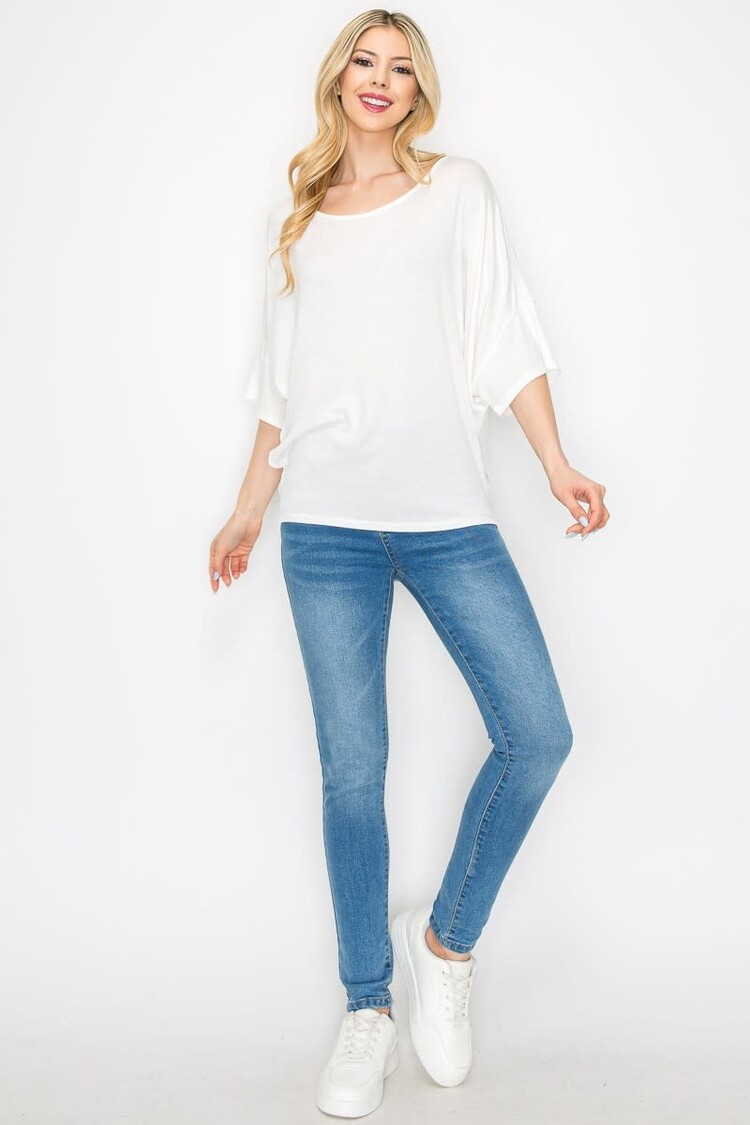 Viscose Jersey Half Slv Scoop Neck
