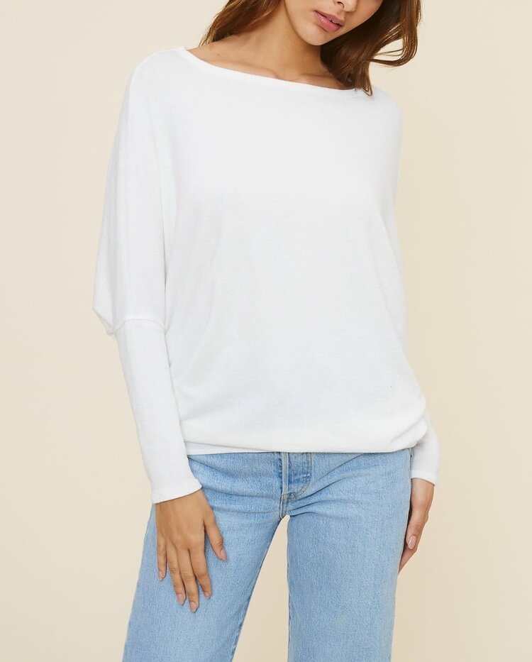 off shoulder  dolman sleeve tunic