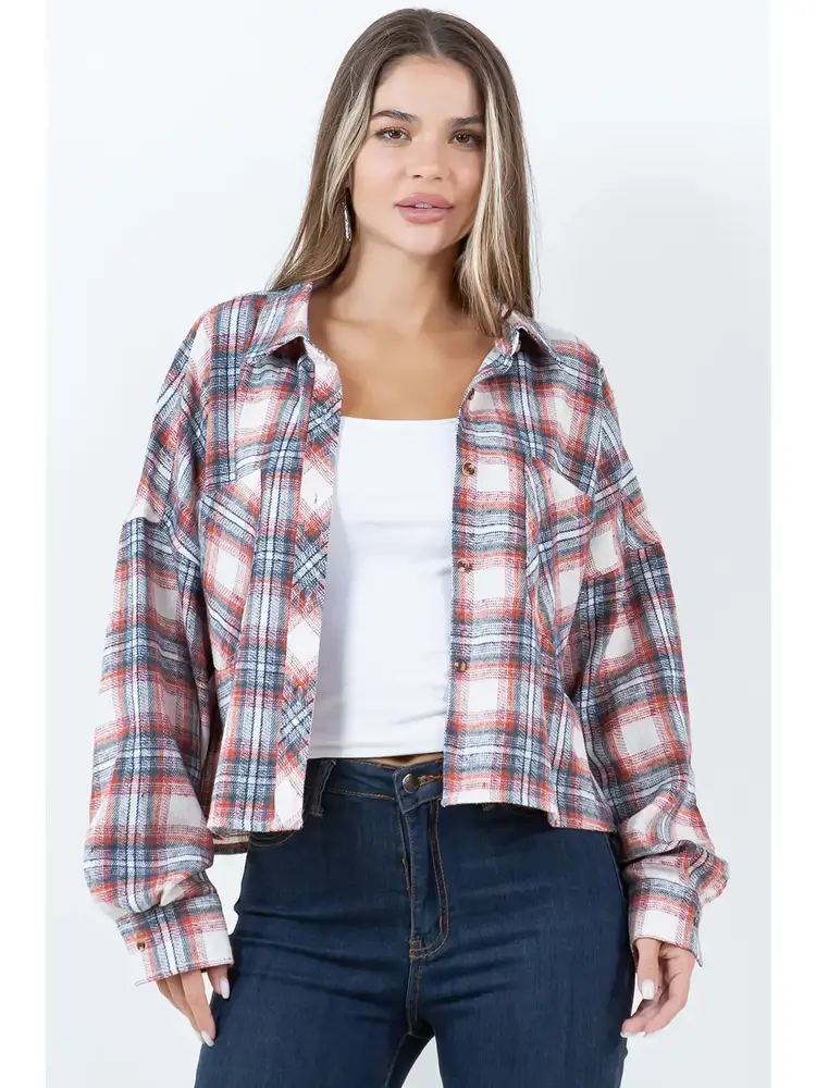 Cropped Plaid Flannel