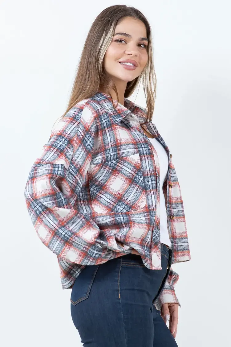 Cropped Plaid Flannel