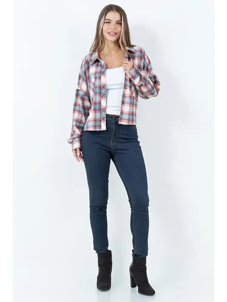 Cropped Plaid Flannel
