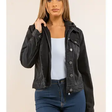 Sweatshirt Hooded Denim Jacket