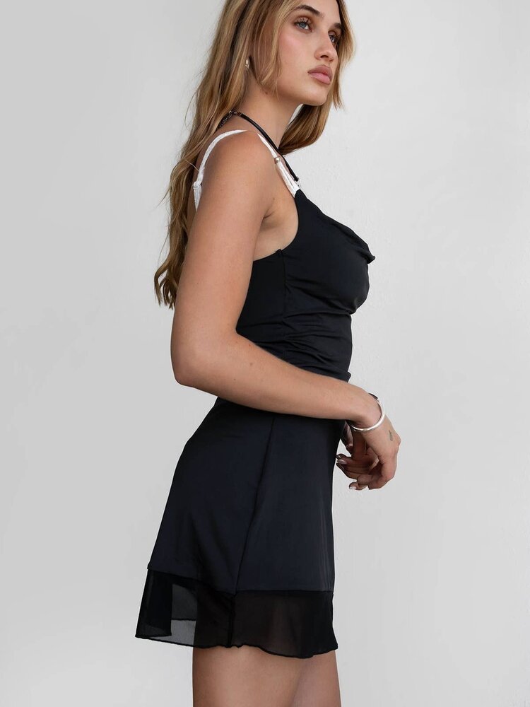 A Line Mini Dress w/Lace