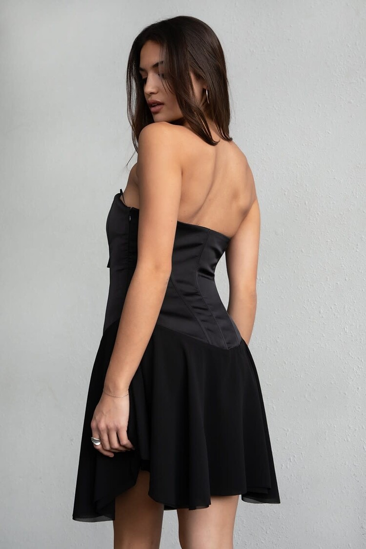 Satin Corset Mini Dress