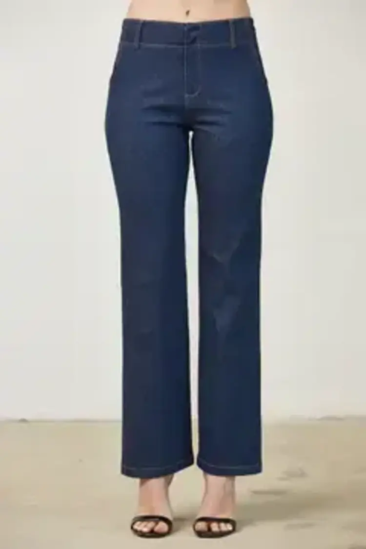 Stretch Denim Slim Pants